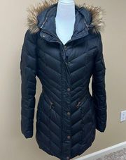 Marc New York Puffer Coat with Removable Hood