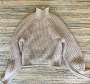 Cableknit Turtleneck Oatmeal Sweater 