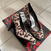 by Fergie Size 6 Utopia Leopard Print Black Shoes Pumps Heels New