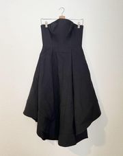 C/MEO Collective Making Waves Strapless Dress