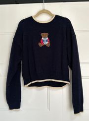 Navy Teddy Beat Sweater