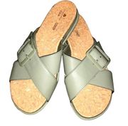 Clarks Cloudsteppers Cushion Soft Slides Sandals Strappy Shoes X Cross Strap 8M