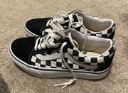 vans platform checkered womens 6