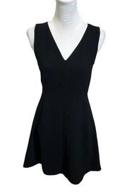 Vince Black Sleeveless Fit & Flare Mini A Line Dress Career Women’s Size 2