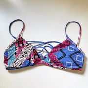 Seafolly US8 MoonDance Bralette Bikini Top Swimsuit Adjustable Boho