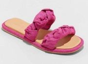 Universal Threads Universal thread pink double strap sandals size 6