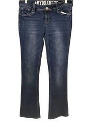 Hydraulic Curvy Lola Fit Low Rise Bootcut Denim Jeans Embellished Sz 9/10