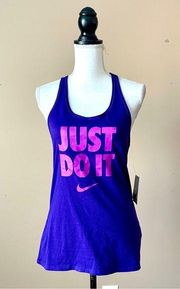 Nike  | Purple Athletic Fit Dri-Fit Racerback Muscle Tank Top Sz M