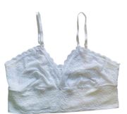 Lily of France Sensational Lace White Bralette Women's Medium New