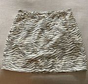 Tiger Print Skirt