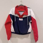 Vintage 90’s Fila Color-Blocked Cropped Windbreaker