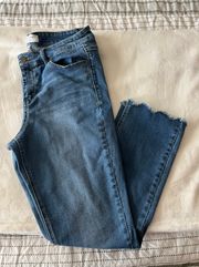 Crown and Ivy Ankle Straight Jeans