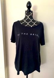 EUC Alternative Black and White Be The Bridge Graphic Tee size XL