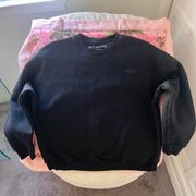 black crewneck sweatshirt