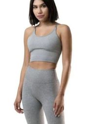 Balance Athletica XS gray cropped sports bra