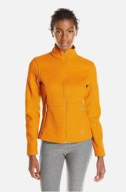 Spyder Endure Tangerine Bright Orange Sweater Fleece Lined Jacket L