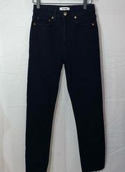 NEW!! Re/Done 90’s High Rise Stretch Slim Fit Ankle Crop Size 25 Vintage Denim