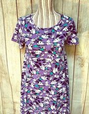 LuLaRoe Disney Mickey Mouse Purple Shirt Dress