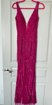 Fuchsia Gown 22712