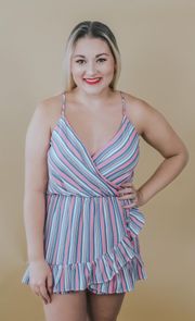 Amusement striped Romper 