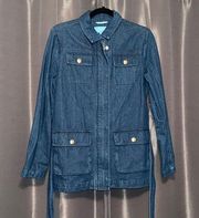 Draper James Denim Field Jacket Size Small