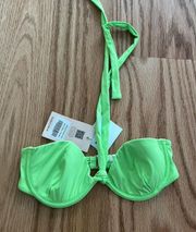 Tiger Mist Green Bikini Top