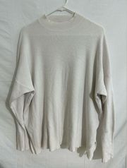 Altar’d State White‎ Soft Oversized Sweater Size M/L Mock Neck