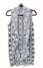Anthropologie Moth Open Knit Reversible Cotton Blend Sweater Vest Size XS/S