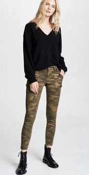 JOIE Park Skinny Pants Size 25 Jeans Camo Camouflage Fatigue Casual Pockets NWT