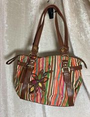 Vintage Relic Striped & Floral Bag