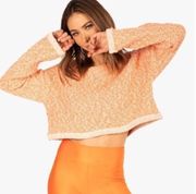 Koral Valor orange cropped sweater size XL