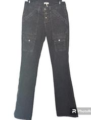 Joie gray cargo corduroy flare jeans Size 25