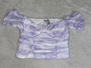 Lavender Tie Dye Crop Top