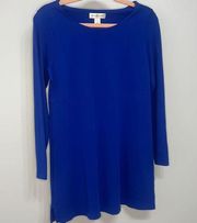 Royal Blue Long Sleeve Dress by Christopher & Banks size small