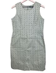 L.L. Bean Women’s Tank Dress Sage Green Patterned Size 10