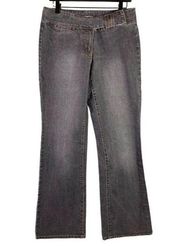 Rampage Co Jeans Size 11 Denim Womens High Rise Gray Stretch Grey Vintage Pants