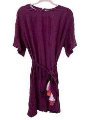 MARIE OLIVER Silk Tassel Mini Dress‎