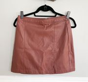 Abercrombie & Fitch Faux Leather Burgundy Skirt Size Small