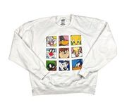 Looney Tunes - Graphic Cartoon Sweatshirt in White and Multi