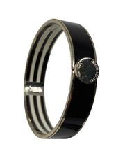 HENRI BENDEL Bangle Black+Silver & Stripes