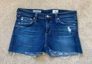 AG adriano goldschmied distressed jean shorts