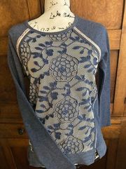 Democracy long sleeve shirt blue size XS