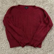 Maroon Knit Sweater