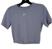 Nike Women's Essential Cropped T-Shirt Indigo Purple Size Small