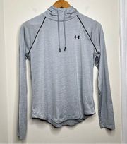 Under Armour Velocity Pullover Hoodie Loose Fit Women’s Medium Wordmark Gray