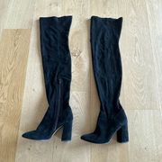 Seychelles Over The Knee Tall Boots in Black Suede