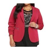 Torrid Burgundy one front button closure blazer Size 0