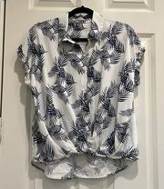 Heroes and Dreamers palm leaf blouse