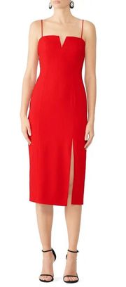 Red Daisy Sheath dress