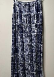 MICHAEL Michael Kors Blue/White Maxi Skirt Women's 1X NEW